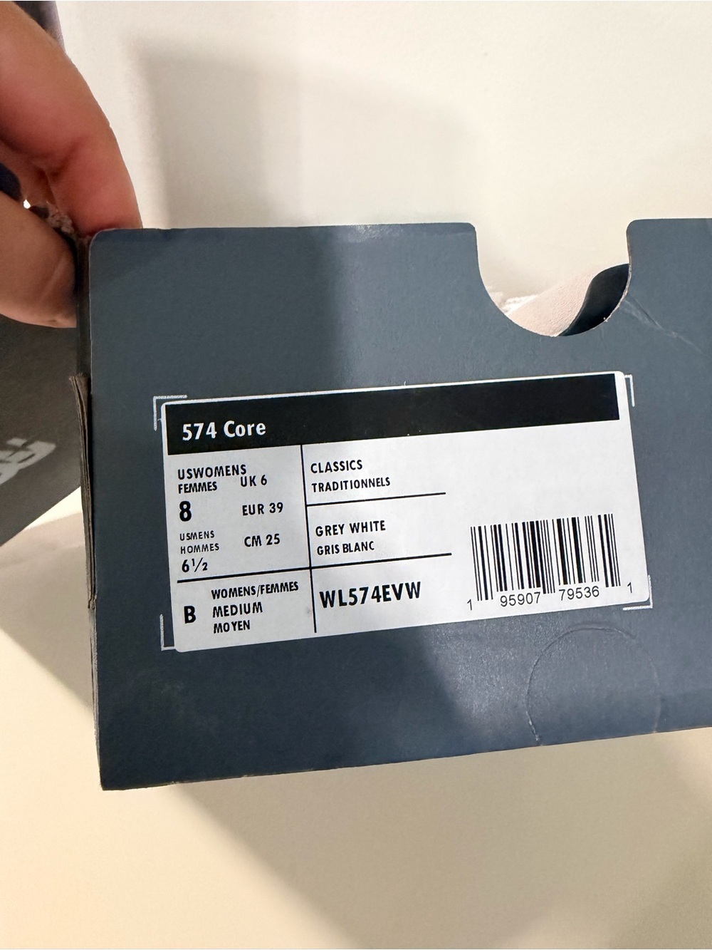 New Balance 574 core Sneakers in Light Grey and White - Picture 14 of 16